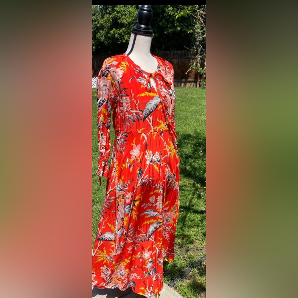 Diane Von Furstenberg Floral Dress XS